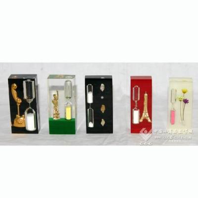 Colored Square Crystal Craft Hourglass