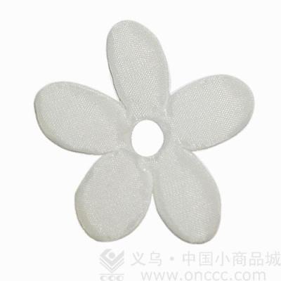 White five-petal flower piece 415