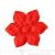 Hexagonal red flowers pressed flower piece 511