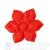 Hexagonal red flowers pressed flower piece 511