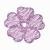 Purple five-petal flower piece 423