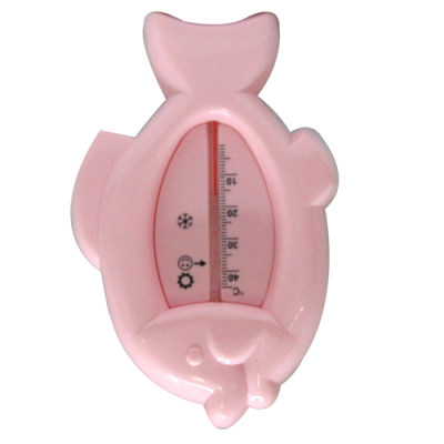 Small pink fish thermometer.
