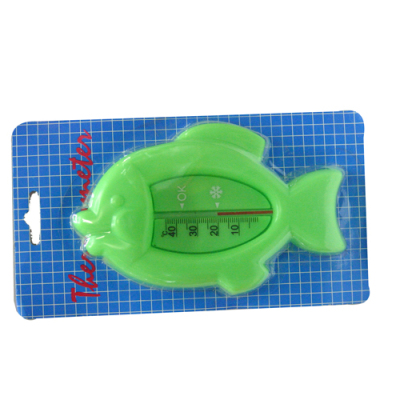 Green fingerling thermometer.