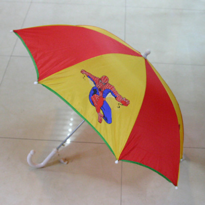 50 cm red and yellow cartoon polyester umbrella for children