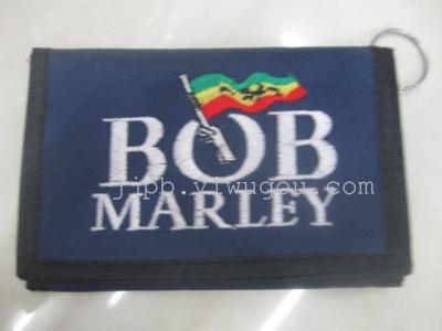 BOB flag wallet black 600D waterproof material production.