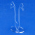 Set of three transparent acrylic 6 holes earring display stand earrings holder TVB-275LT