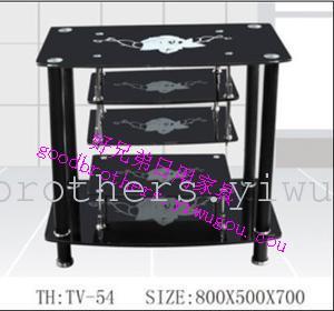 Tempered Glass TV Cabinet Modern Simple Small Apartment TV Cabinet with Rich Patterns TV Cabinet TV-54