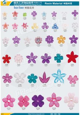 Resin drilling flowers luggage clothing accessories accessories