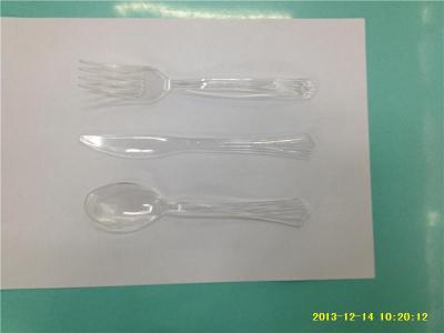 Transparent, Milky White Knife, Fork and Spoon