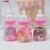 Korean girl band candy colored headdress infant bottle with colorful rubber factory wholesale