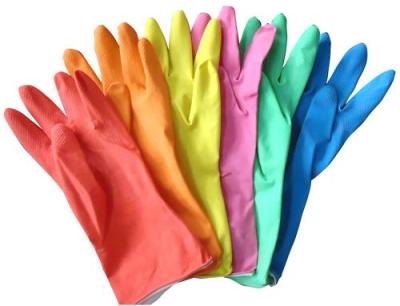 LaTeX spray single-layer fleece gloves pockmark anti-slip household cleaning gloves glove