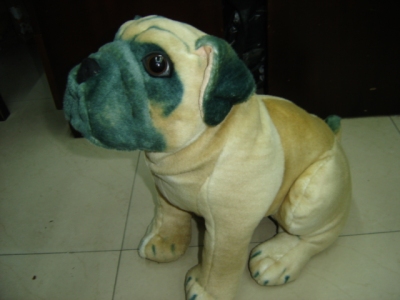 Plush toy imitation myna dog