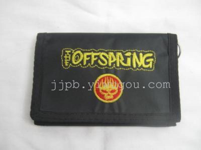 PVC black embroidered purse waterproof material production.