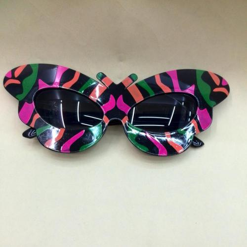 Factory Direct Supply New Al1286 Dance Party Fun Glasses Colorized Butterfly Glasses 