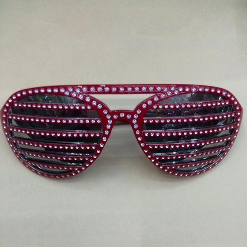Manufacturers Supply New Al1139d Prom Glasses Monochrome Electroplated Fake Diamond Presley Blinds Glasses