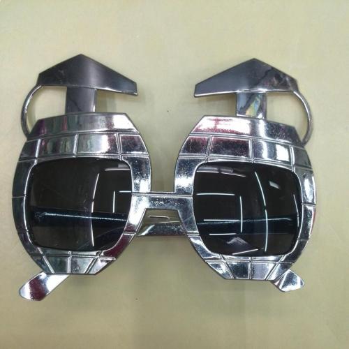 Factory Direct Sales Supply New Al1254 Prom Glasses Silver Electroplated Grenade Glasses