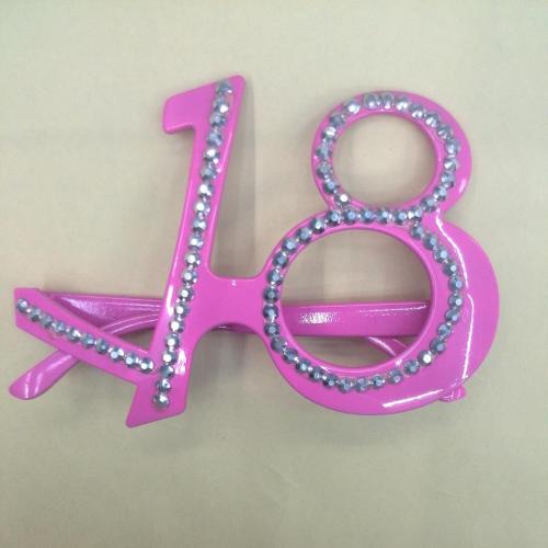 Factory Direct Supply New Al1086 Prom Glasses Monochrome Fake Diamond 18 Glasses 