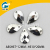 Benzene silver HE8*13 water drop double hole common domestic belt hole drill hand sewn bead surface water drop.