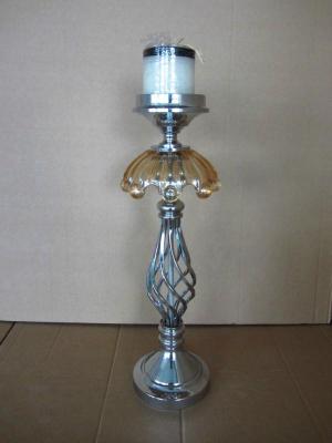 Alloy glass candle holder GR12