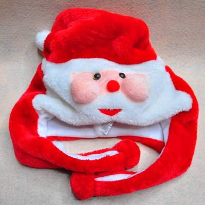 Spot supply foreign trade hot cartoon animal plush toy hat, Santa Claus.