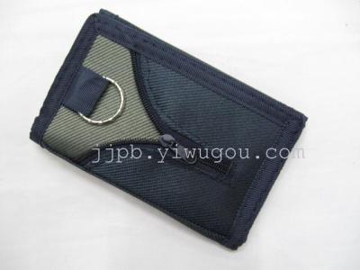 Long tri-fold wallets with waterproof 600D nylon material production for children.