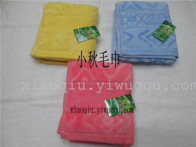 Diamond bamboo fiber towel