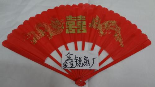 Factory Direct Sales Dragon and Phoenix Wedding Fan Chinese Traditional Hot Sale