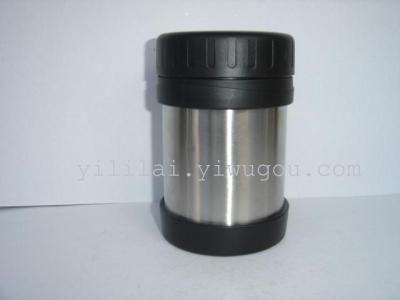 Vacuum Vacuum double layer stainless steel water cup can be customized LOGO plastic cover large cup