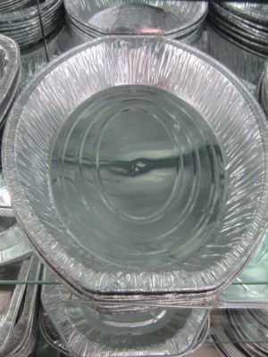 Aluminum foil barbecue plate