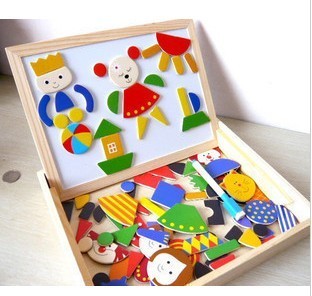 The Magnetic puzzle is toy double-sided drawing board children puzzle multi-functional Magnetic puzzle