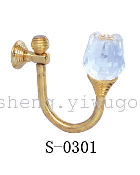 Crystal hooks, hooks, European hooks, curtain hooks, coat hooks, wall hangers