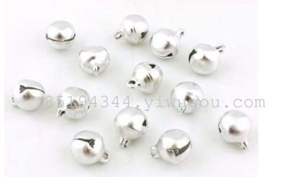 8mm Iron Flat Mouth Silver Bell, DIY Accessories, Jingling Bell, Jewelry Accessories