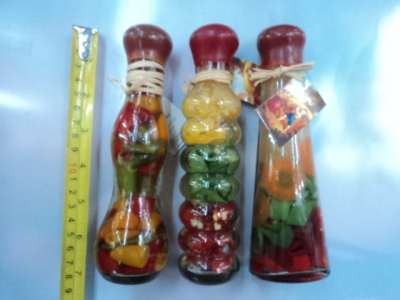 Fruit vinegar crafts. Fruit and vegetable bottle. Decorative home crafts