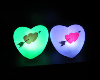 One Arrow through Heart Seven-Color Night Light Wholesale Stall Supply Hot Sale Wholesale New Promotional Gifts
