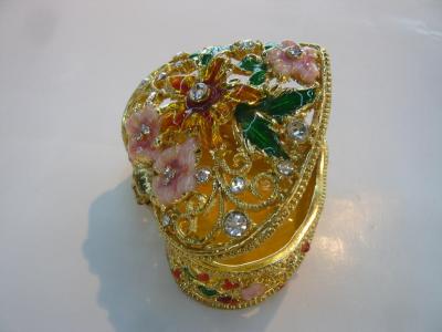 Alloy Heart Jewelry Box