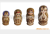 Supply Russia doll, Burger King five-layer matryoshka, puppet toys, children's toys, wooden painted toy
