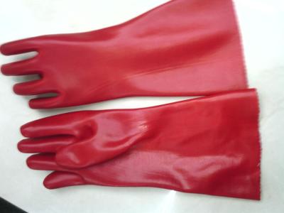 35Cmpvc Gloves Red Labor Gloves