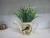 European pastoral, wrought iron flower pot 