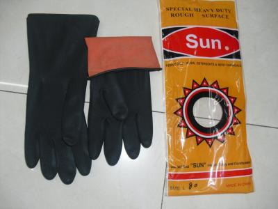Black Industrial Latex Gloves Gloves Labor Protection Gloves