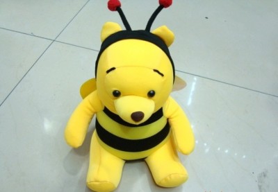Cartoon Winnie the Pooh Plush toys carbon bag butterfly charcoal bag