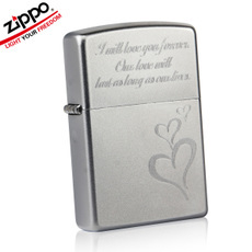 Original authentic ZIPPO 205 scrub eternal love slim lighters Zippo genuine Valentine's day gifts