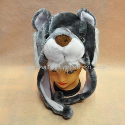 Spot supply foreign trade hot cartoon animal stuffed toy hat 13 new lions.