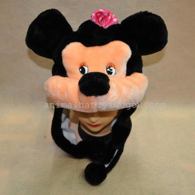 Spot supply foreign trade hot cartoon animal stuffed toy hat 13 new mickey.