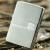 Genuine authentic Zippo lighter brushed/silver 200 best wishes for lucky clover genuine engraving