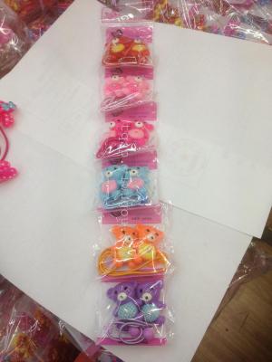 Children's headwear color drill rubber band hair bundle
