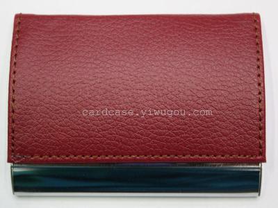 Pu Card Case, Pu Business Card Holder, Metal Cardcase, Available in Stock