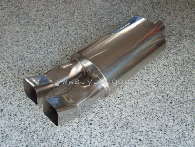 WS-136 Car Silencer Stainless Steel Muffler Exhaust Pipe Rear Section Car Modification Parts