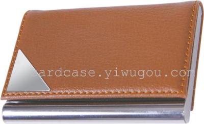 Imitation Leather Metal Cardcase OZX-9402