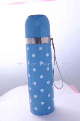 Quality vacuum stainless steel thermos GMBH cup cartoon series wave point design b001-500