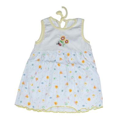 Children's skirts cotton baby sleeveless dress with lace skirt double skirt in summer